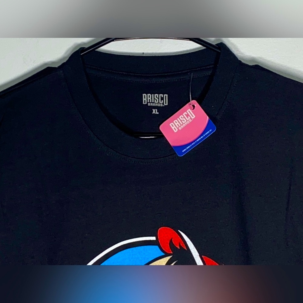 Brisco Black Men's T-Shirt - Bubblegum Design - Picture 4 of 4